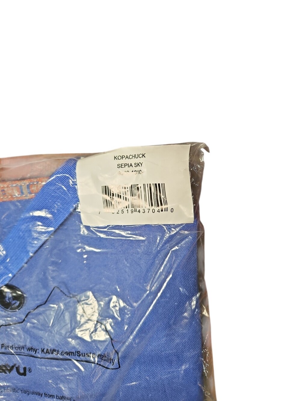 KAVU Kopachuck Tote Bag in Sepia Sky | NWT | Canvas Colorblock Tote - Picture 4 of 4